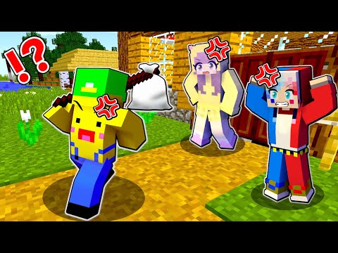【解散⁉️😱】友達と喧嘩して家出するマインクラフト【マイクラ Minecraft】ぽっぴんず