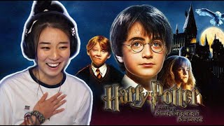 FINALLY WATCHING The Harry Potter Movies | Harry Potter and The Sorcerer's Stone **COMMENTARY**