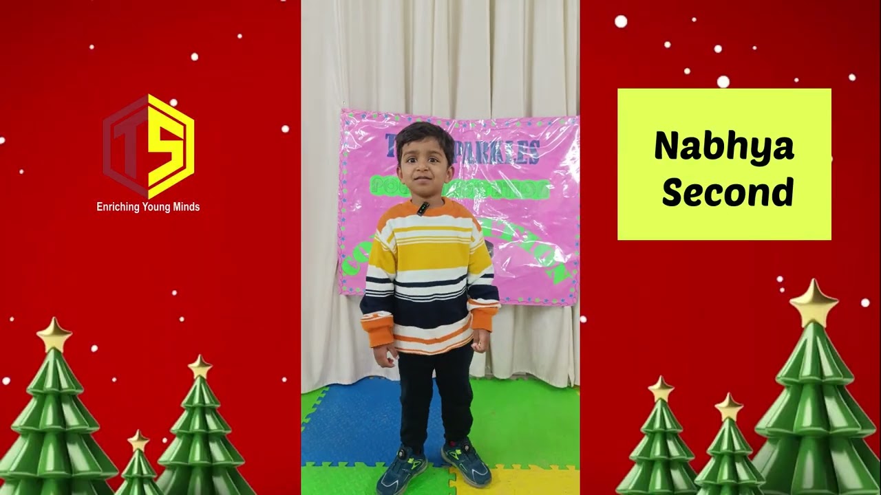 English Rhyme Recitation Competition | The Sparkles Play School | Preschool | Poem | Nursery Class