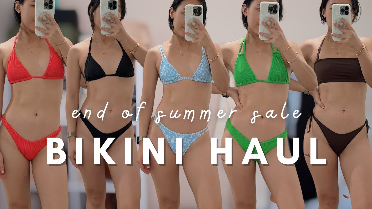 end of summer sale bikini haul & review