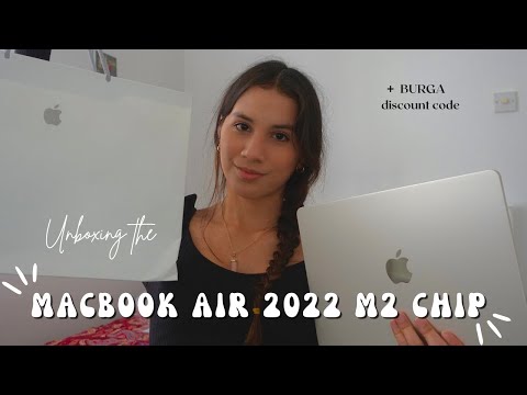 Macbook Air 2022 M2 Chip Unboxing | Setting It Up, Accessories + BURGA Cases Discount Code