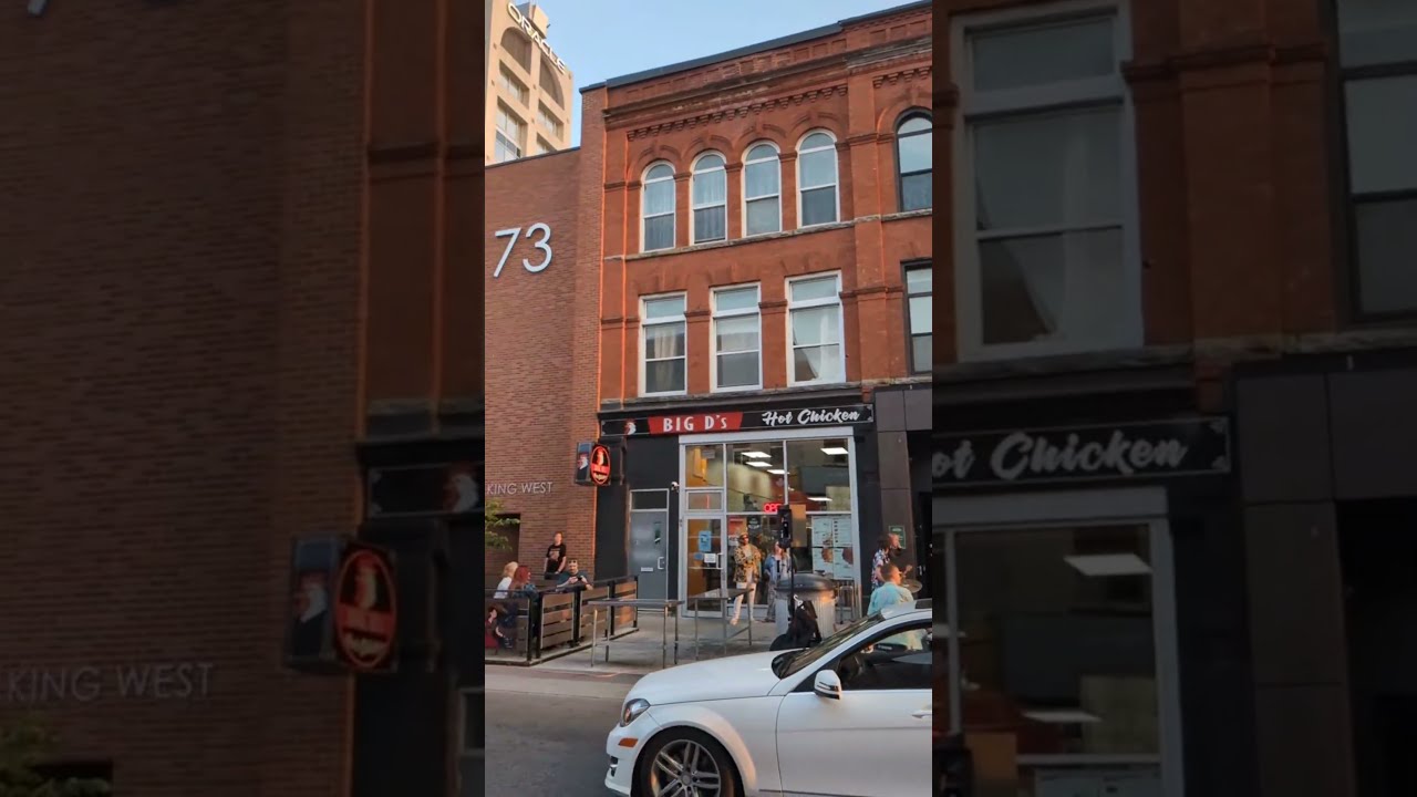 Palette & Palate art, music, flavour festival on King Street near Queen Street, Kitchener Ontario.