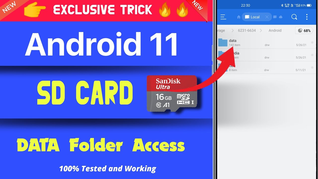  Update  How to access Data folder of SD Card in Android 11. Access SD card data  android 11.Exclusive trick🔥
