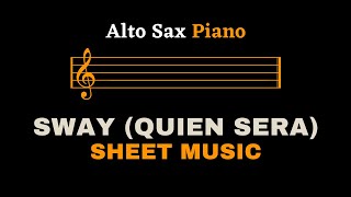 Sway (Quien Sera) | Alto Sax and Piano (Sheet Music/Full Score)