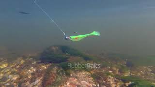 RubberBaits 3.4" Minnow Soft Swimbait Underwater Action screenshot 2