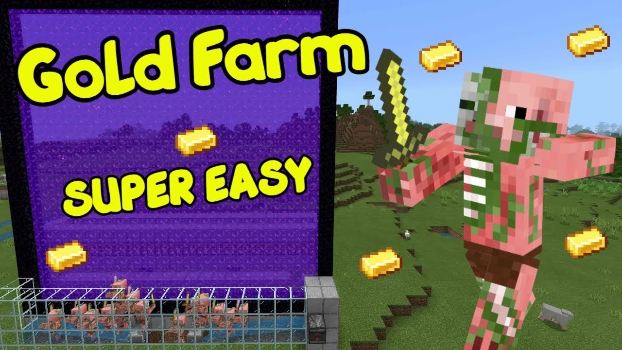 How to make unlimited gold farm in Minecraft Super easy unlimited