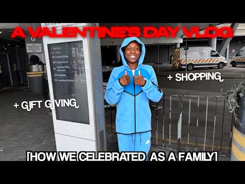 HOW WE CELEBRATED VALENTINE'S DAY AS A FAMILY OF FOUR | presents, shopping for gifts and family time