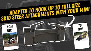 Famous Mini Skid Steer to Full Size Universal Adapter | Berlon Quick Attach Demo Net Worth