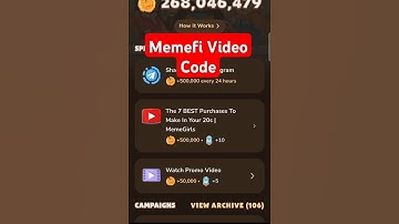 The 7 BEST Purchases To Make In Your 20s | Memefi Video Code