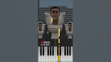 Lovely Skibidi Toilet (@BowWow_official) | Easy Piano Tutorial