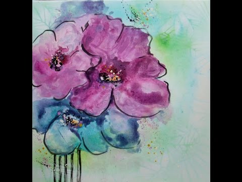 Einfach Malen Blumen Malen Mit Der Spachtel Easy Painting V31