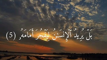 سورة القيامه من الايه 1 إلى الايه 10 بصوت الشيخ ماهر المعيقلي #اكتب_شي_توجر_عليه