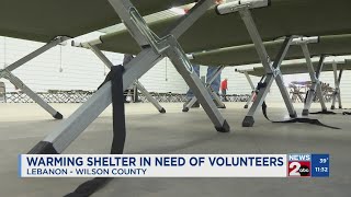 Wilson County warming shelter needs volunteers