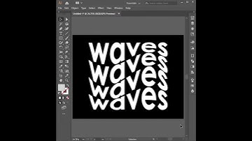 How to make waves text effect | Adobe Illustrator Tutorial | Urdu / Hindi | #shorts