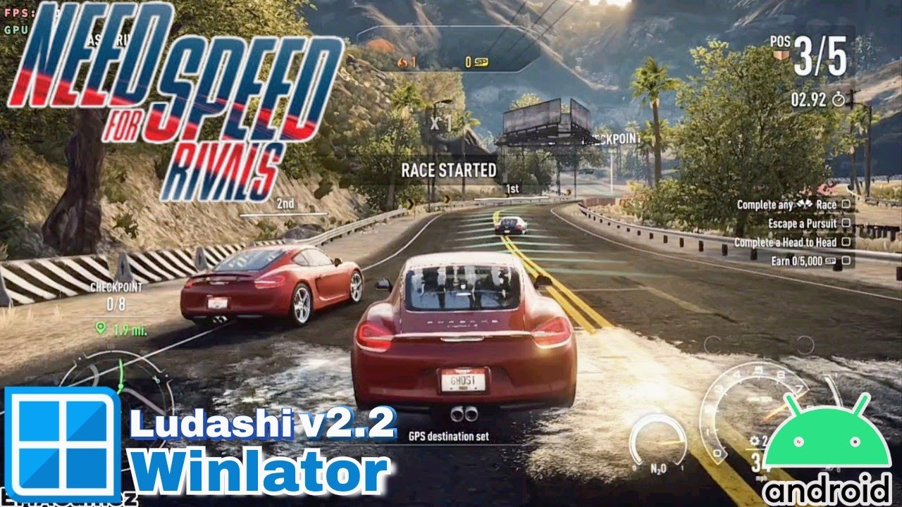 Need For Speed Rivals on Android - Winlator Bionic Ludashi v2.2 | Snapdragon 8 Gen 1 + Best Settings