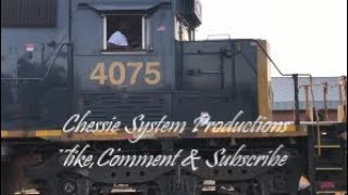[CSXT]4075 SD40-3 LHF Solo Heads To the Old Yard Running As Y205-27 W/Killer Horntaps In Fay NC