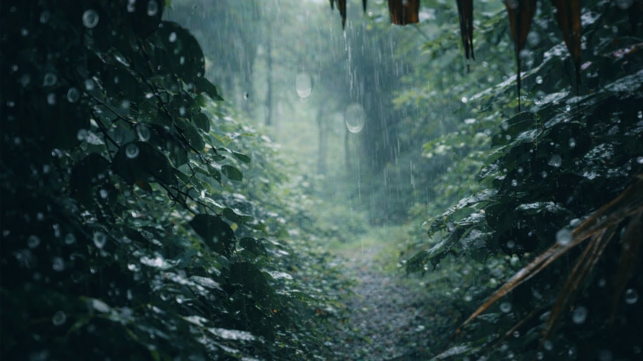 Steady Rain in Nature | Relaxing Rain Ambience