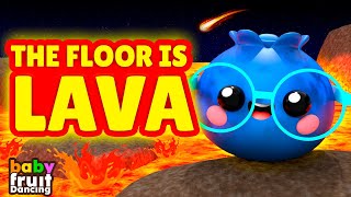 Baby Fruit Dancing - The Floor is Lava! 🔥Dancing Time Sensory Video