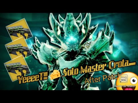 Crota Master...Solo Cheese Still Works 👌[Destiny 2] - YouTube