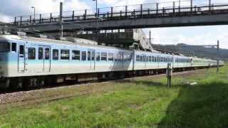 115系10連 パンタ破損の5連を5連で救援 20140926