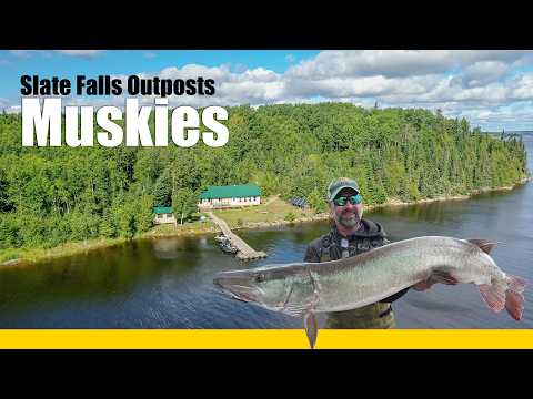 GIANT Lac Seul Muskies at Slate Falls Outposts!