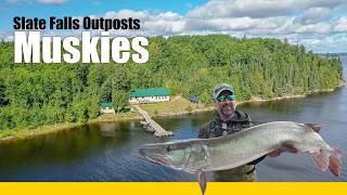 GIANT Lac Seul Muskies at Slate Falls Outposts!