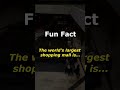 Largest shopping mall #fact #fun #shorts