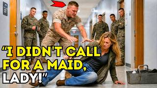 A Marine Shoved The "Cleaning Lady" Out Of The Barracks—Then The Whole Battalion Stood For Her
