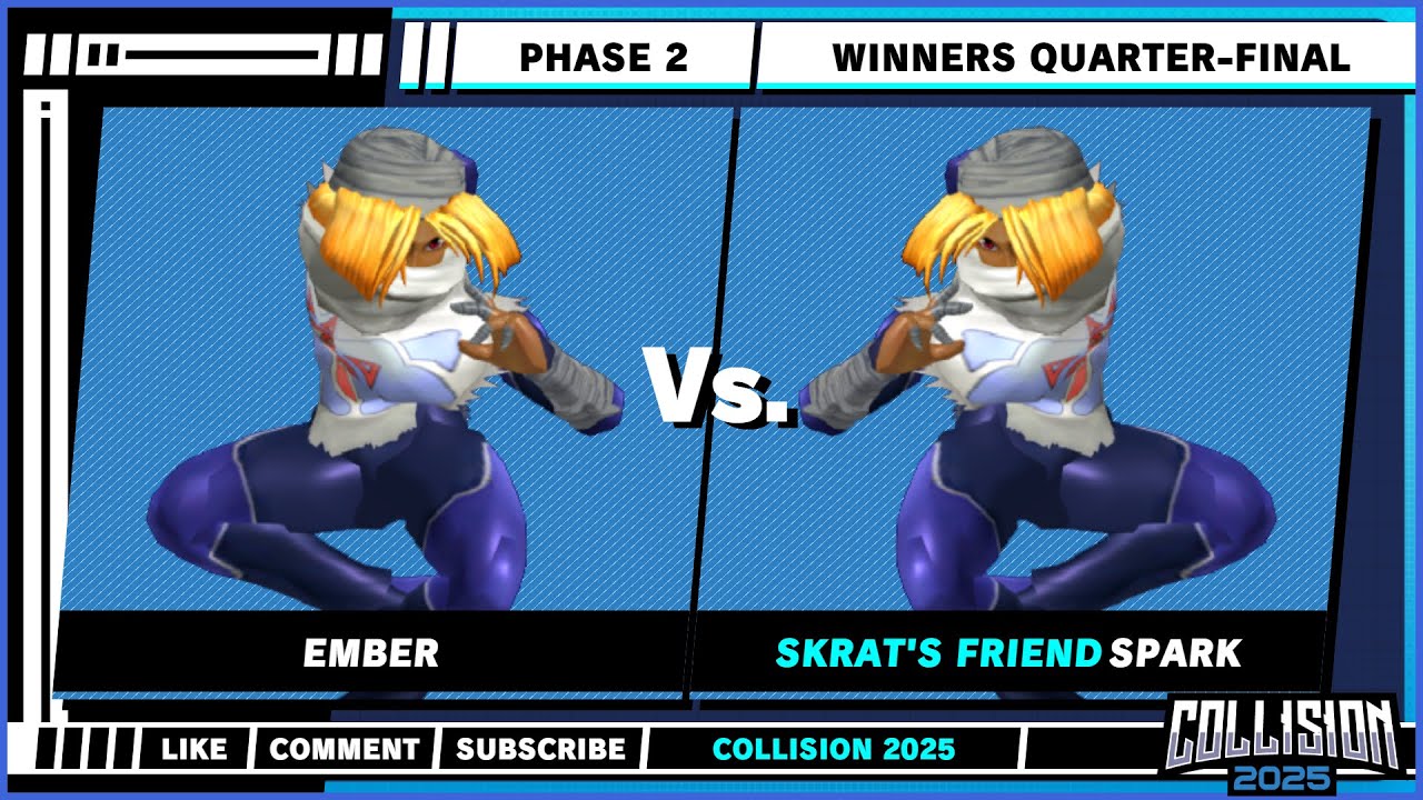 Collision 2025 - Winners Quarters - Ember (Sheik) VS Spark (Sheik) - Super Smash Bros. Melee