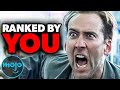 Top 10 Nic Cage Movies FanRank