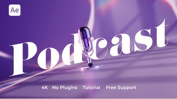 Podcast intro 2025 - Podcast Opener After Effects Template