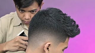Soft Fade with Quiff 🔥 Mens Haircut screenshot 5