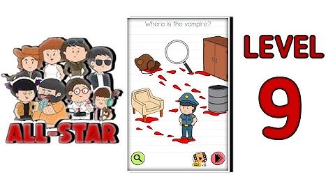 Brain Test All Star Level 9  |Where Is The Vampire?| Walkthrough Solutions