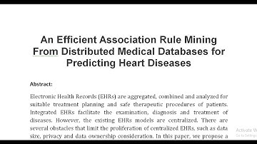 An Efficient Association Rule Mining From Distributed Medical Databases for Predicting Heart Disease