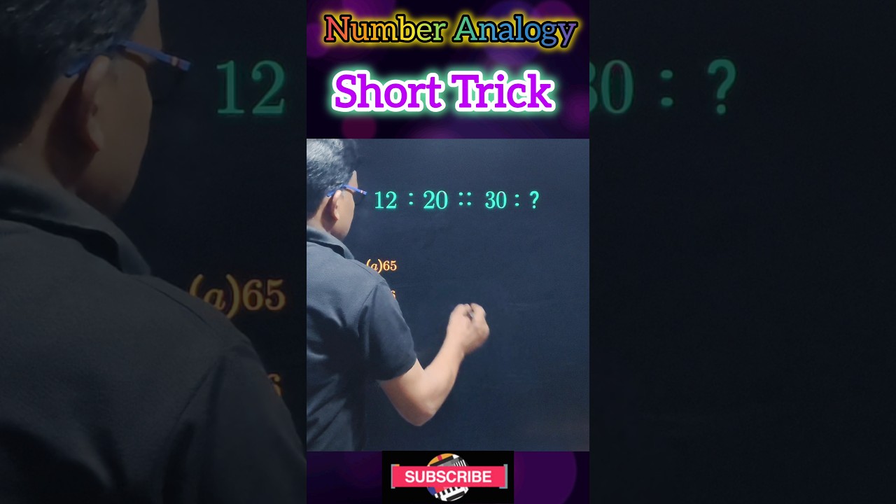 Number Analogy reasoning |numberanalogy | reasoning questions |mathstricks| #shorts #ytshorts