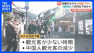 【ホテル価格もリーズナブルに】京都で異変！街から中国人観光客が減った…｜TBS NEWS DIG