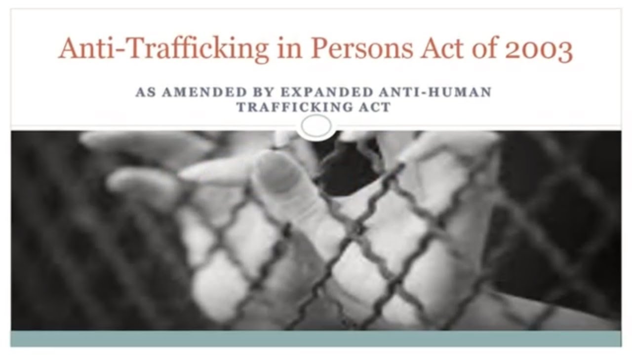 Anti Trafficking In Persons Act Humanrights101 Youtube 