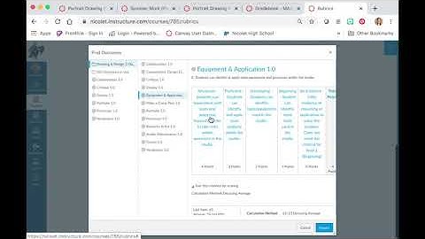 Creating Rubrics with Outcomes