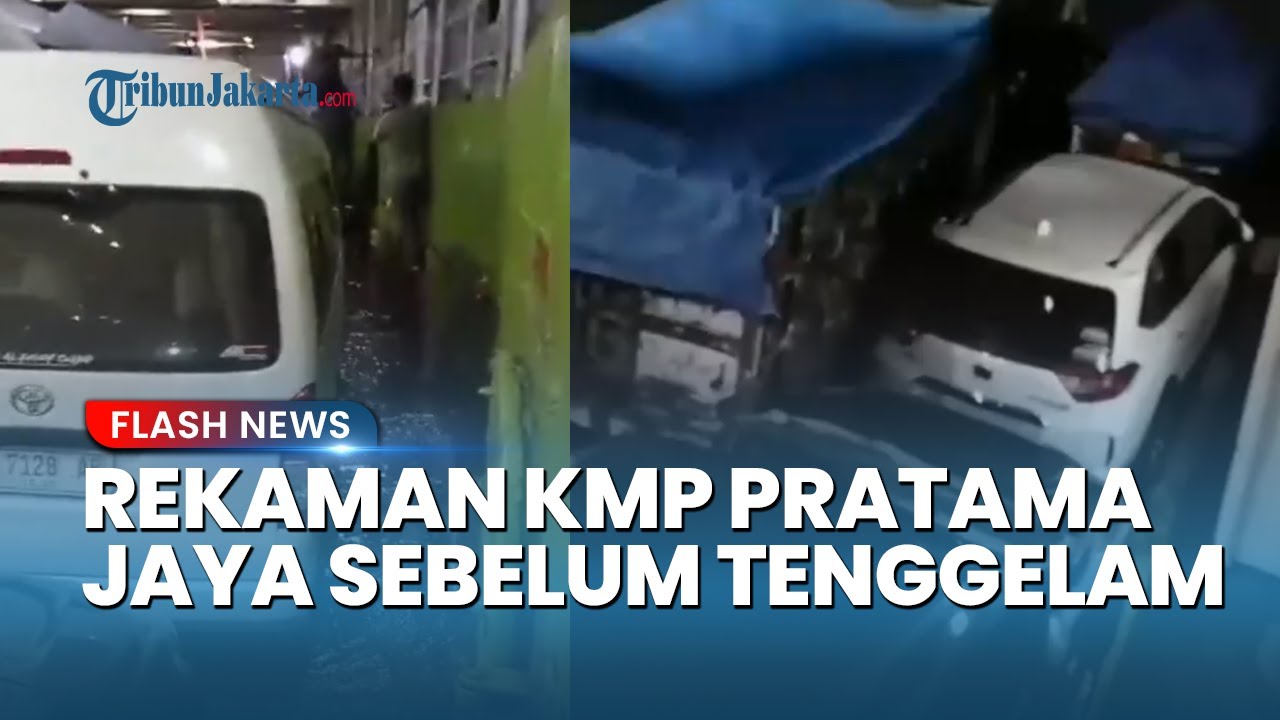 Rekaman Mencekam Detik-detik KMP Tunu Pratama Jaya Sebelum Tenggelam: Kapal Miring, Lampu Mati!