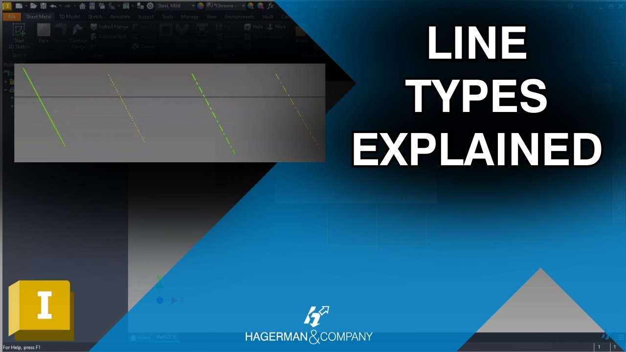 Autodesk Inventor | Line Formats and Their Uses in Sketches! - YouTube