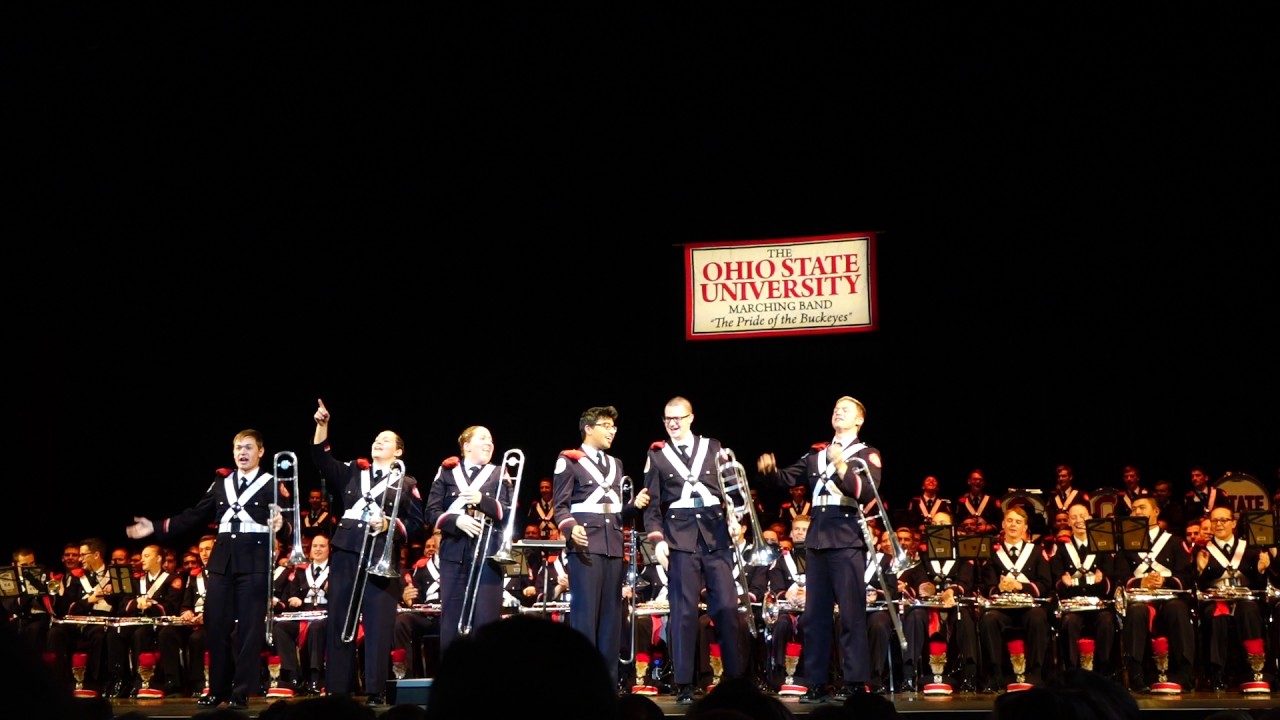 Ohio State Marching Band Trombone Cheers Hey Jude Concert 11 10 2016