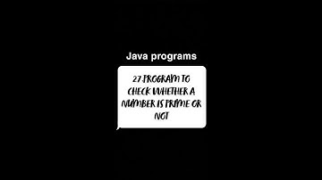 Program to check whether a number is prime or not#java #coding #programming #prime #interview