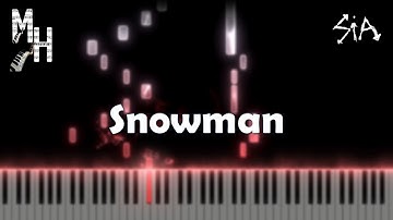 Sia - Snowman | Piano Cover + Sheets + MIDI