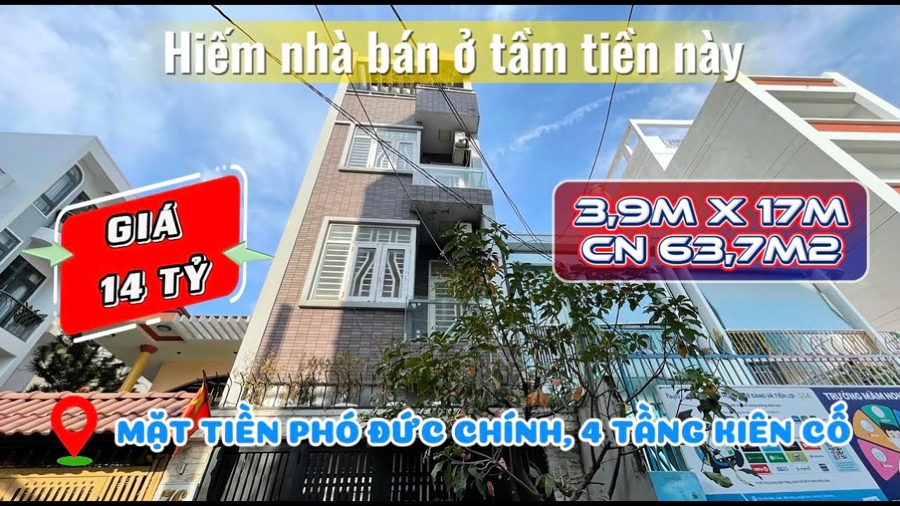 14 TỶ CÓ NHÀ MẶT TIỀN BÌNH THẠNH | XÂY SẴN 4 TẦNG – CHỜ THANG MÁY