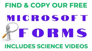 How to Find, Copy and Edit our free Microsoft Forms. Net Worth