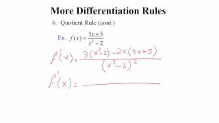 ECON 2070 - 9.5 More Differentiation Rules