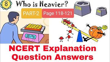 हिन्दी Explanation + Ncert question answers / Who is heavier / Class-3 Maths /