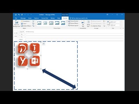 MS Outlook How to create signature and resize image in outlook signature