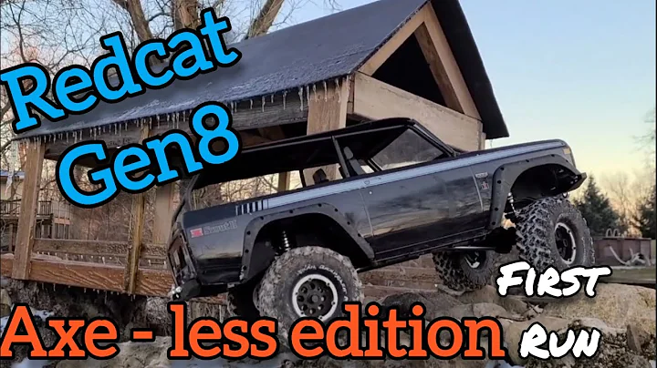 Redcat gen8 "axe - less" first run at Crawler County backyard rc rock crawler course