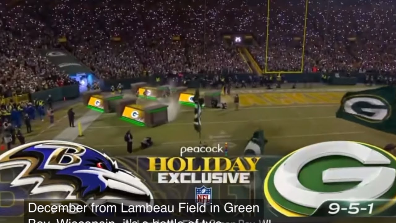 Ravens vs Packers NFL On Peacock Intro/Theme Week 17 | NFL 2025